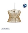GLOBOSTAR® UPCONE 205-0056 Boho Κρεμαστό Φωτιστικό Οροφής με Ντουί 1 x E27 AC 220-240V IP20 - Μπεζ - M50 x Π50 x Υ43cm